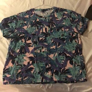 H and m tropical tree shirt
